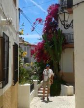 Underbara blomstrande gränder i Altea Underbara blomstrande gränder i Altea