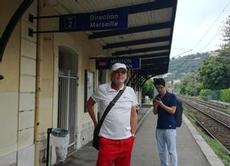Vi tog tåget till Monaco