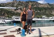 Ulrika och Joel och hundarna på La Vie Ulrika och Joel och hundarna på La Vie