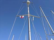 Besöksflaggan för Gibraltar hissad