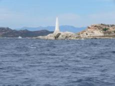 Monument vid la Maddalena skärgård